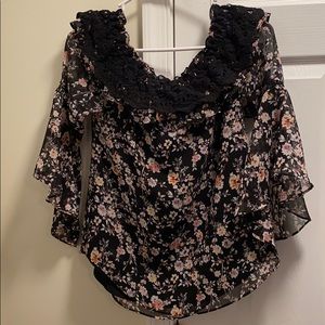 White House Black Market size XS black blouse